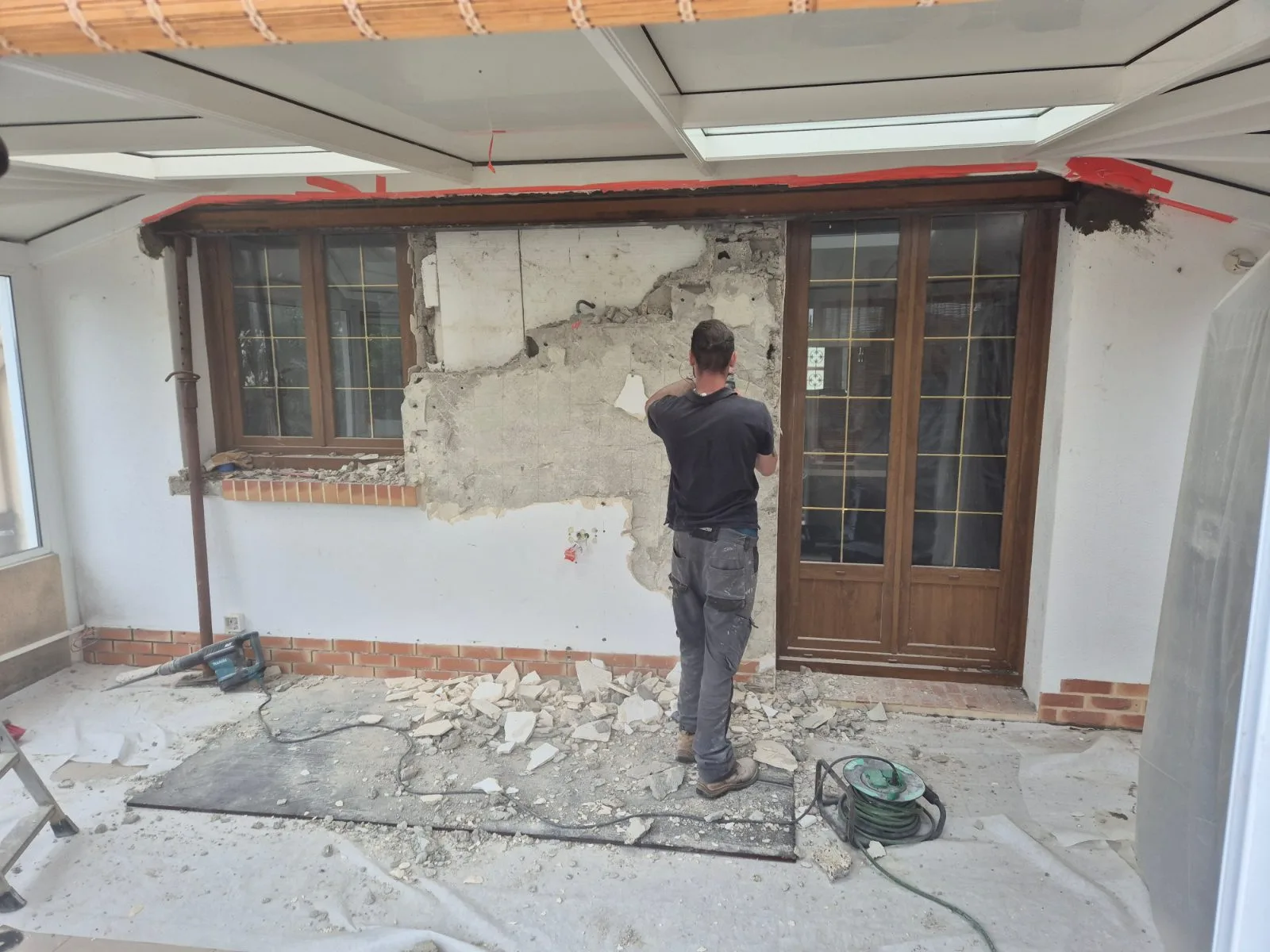 Ouverture de mur porteur à Clermont-de-l'Oise — chantier KreaBati (photo 4)