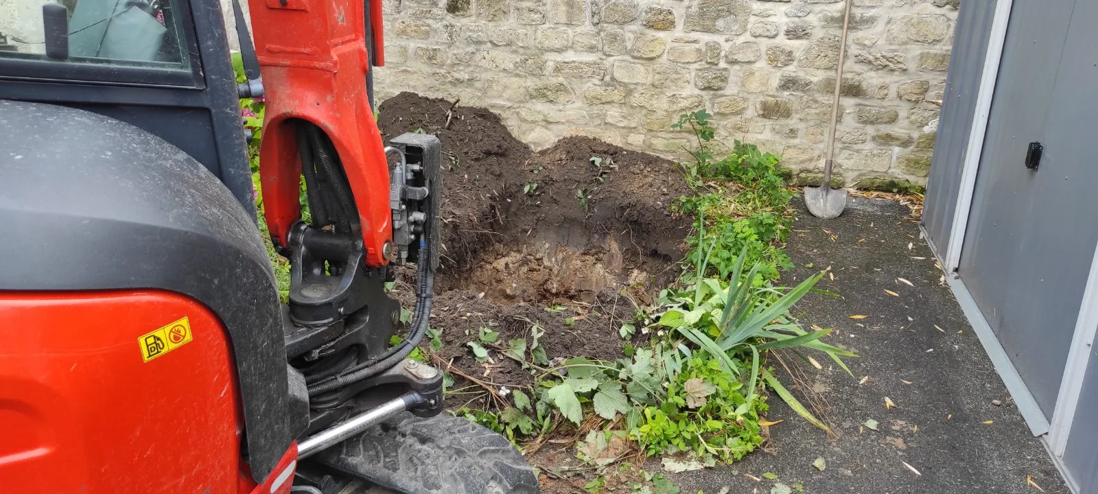 Réalisation d'un puisard à Apremont